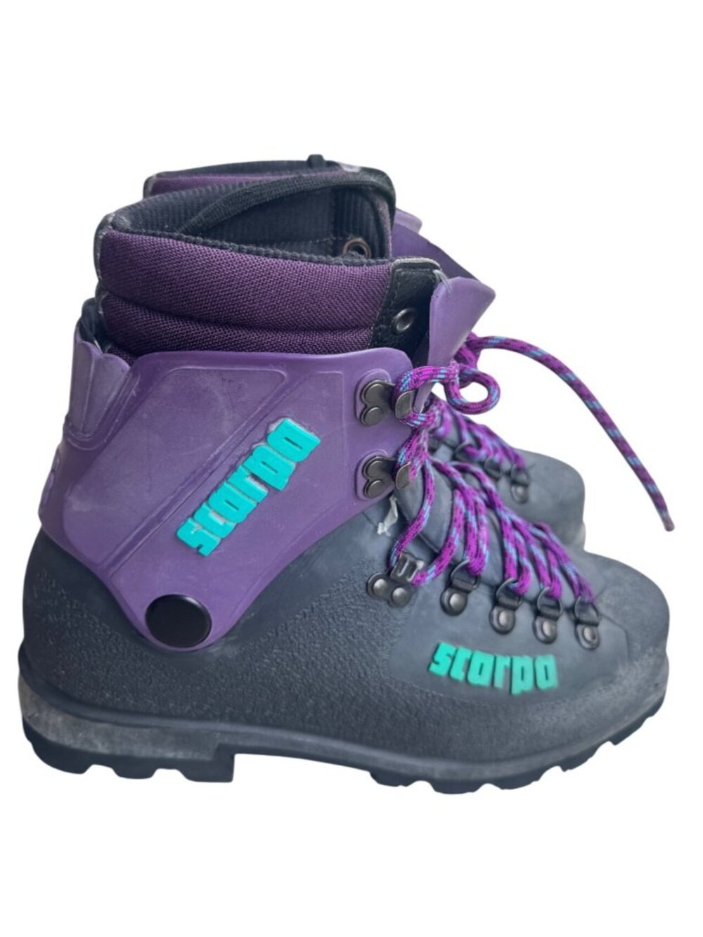 Scarpa Vega Inverno Purple Shell Mountaineering Climbing Boots Mens Size 7/8 D